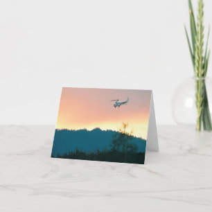Fire fighter helicopter..... card