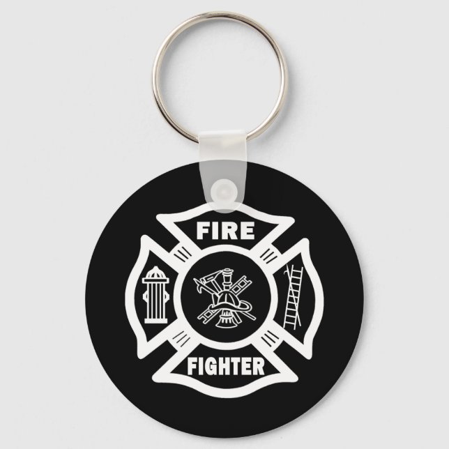 Fire Fighter Maltese Key Ring (Front)