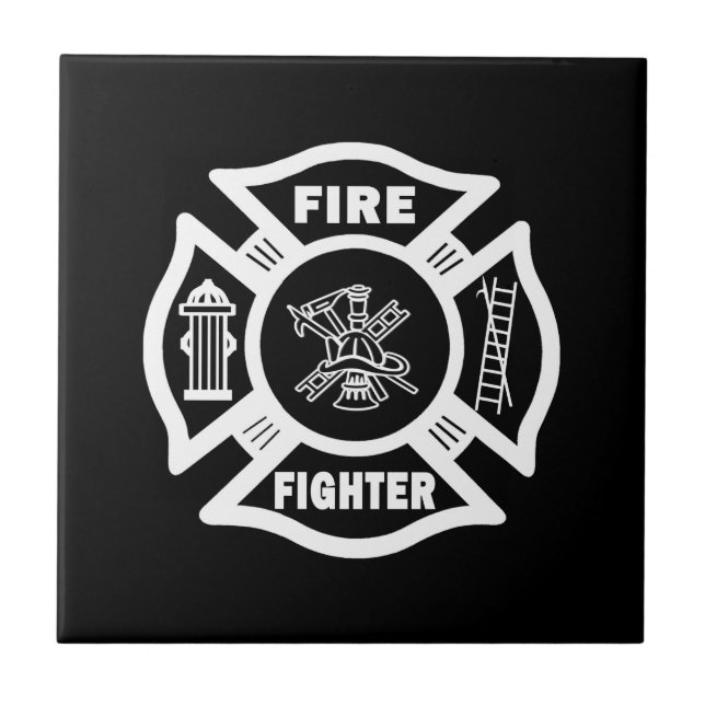 Fire Fighter Maltese Tile (Front)