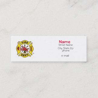 Fire Fighter Profile Card