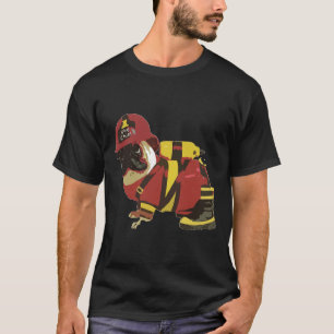 Fire Fighter Pug Dog Essential T-Shirt 633