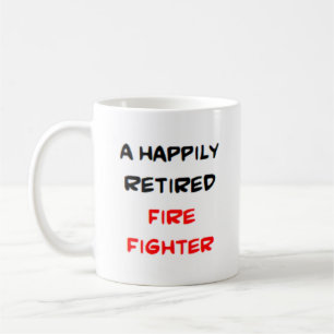 fire fighter retired coffee mug