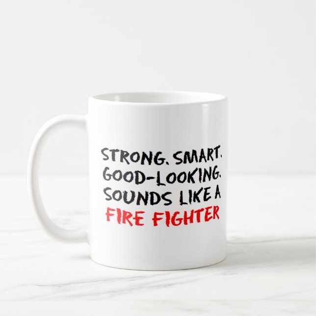 Fire fighter sound coffee mug (Left)