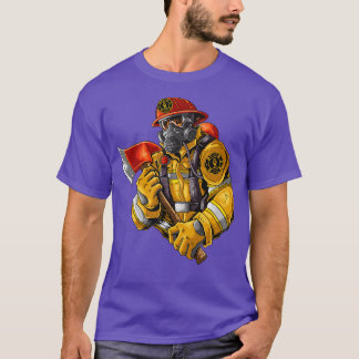 Fire Fighter With Axe  T-Shirt
