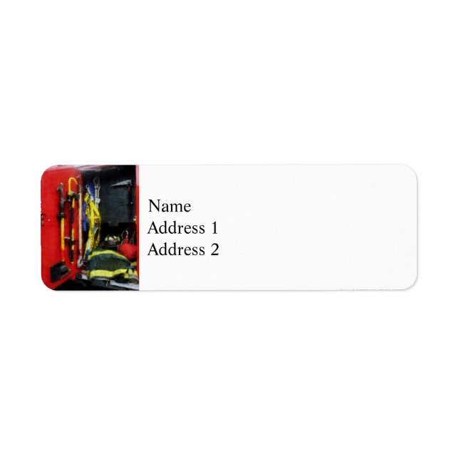 Fire Fighting Equipment Return Address Label (Front)