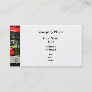 Fire Fighting Gear - Platinum Finish Business Card