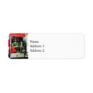 Fire Fighting Gear Return Address Label