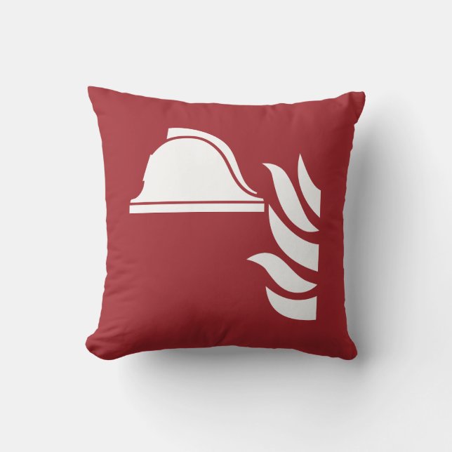 Fire Fighting Helmet Safety Sign Cushion (Front)