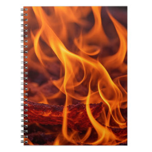 Fire flame macro  notebook