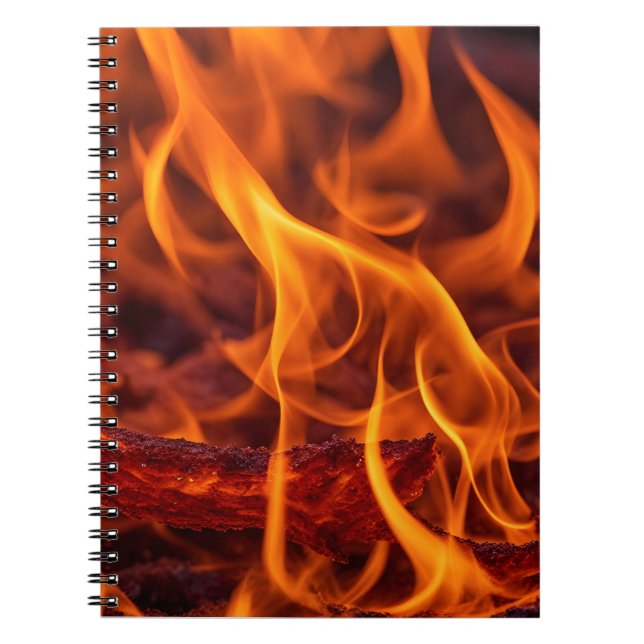 Fire flame macro  notebook (Front)