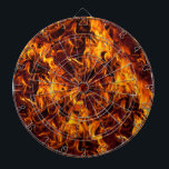 Fire / Flame Pattern Background Dartboard<br><div class="desc">* HOT, HOT , HOT! Red hot, orange and yellow flaming hot fire pattern covers this product! * Designed for play room or man cave. Great for rainy day indoor activities. Check out the customisation options. * Regulation size board Dimensions: 18"diameter, 1"h Includes 6 brass darts ~~ custom dart board...</div>
