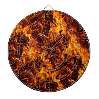 Fire / Flame Pattern Background Dartboard