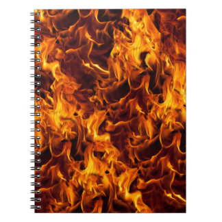 Fire / Flame Pattern Background Notebook