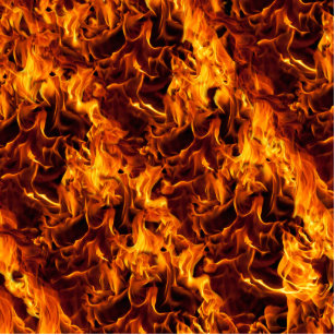Fire / Flame Pattern Background Standing Photo Sculpture