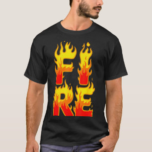 Fire Flame Shirt Adult Kids Men Women Fire And Ice
