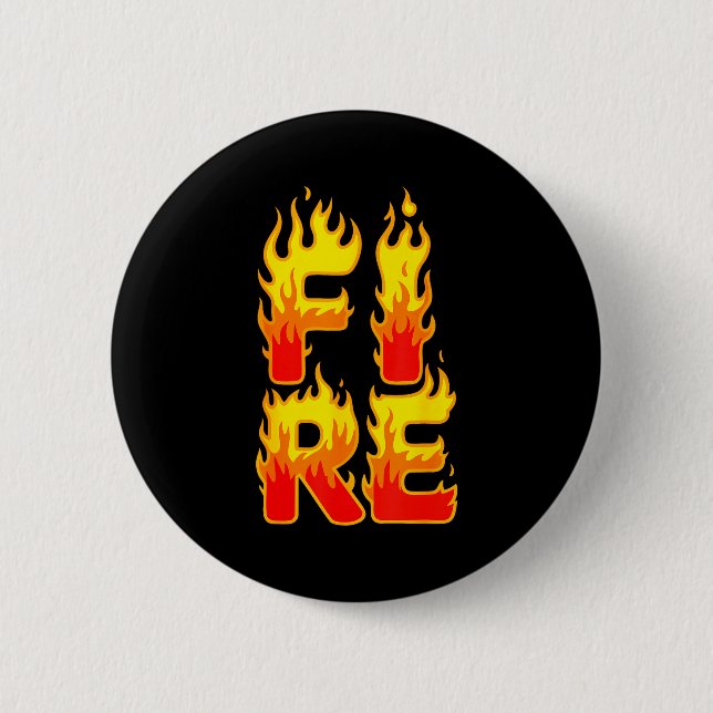Fire Flame Shirt Adult Kids Men Women Fire And Ice 6 Cm Round Badge (Front)