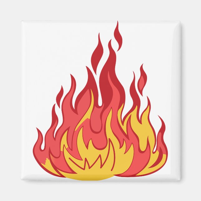 Fire Flames Magnet (Front)