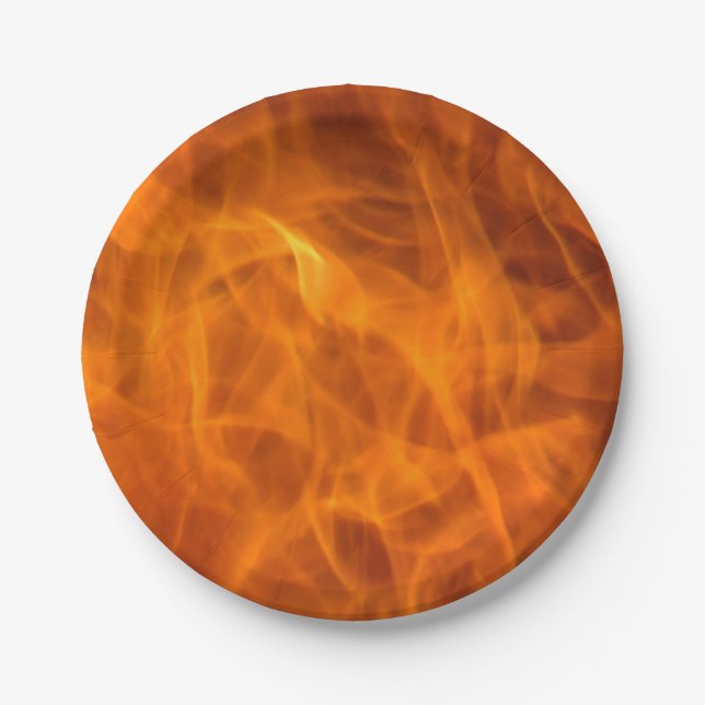 Fire/Flames paper Plates (Front)