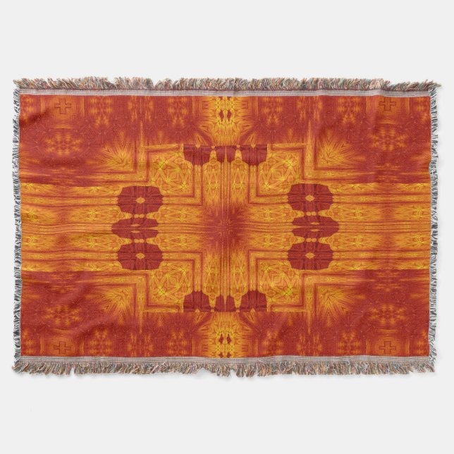 Fire Flowers 156 Throw Blanket (Front)
