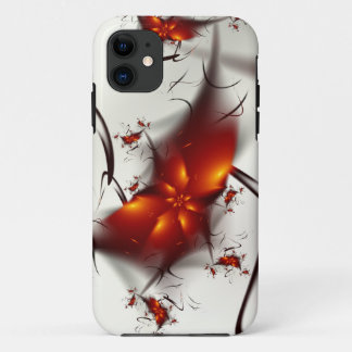 Fire Flowers & Ashes Abstract Fractal iPhone 11 Case