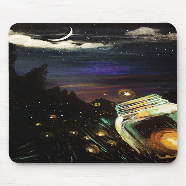 Fire Fly Sky Mouse Pad (Front)