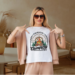 Fire friends drinks camp T-Shirt
