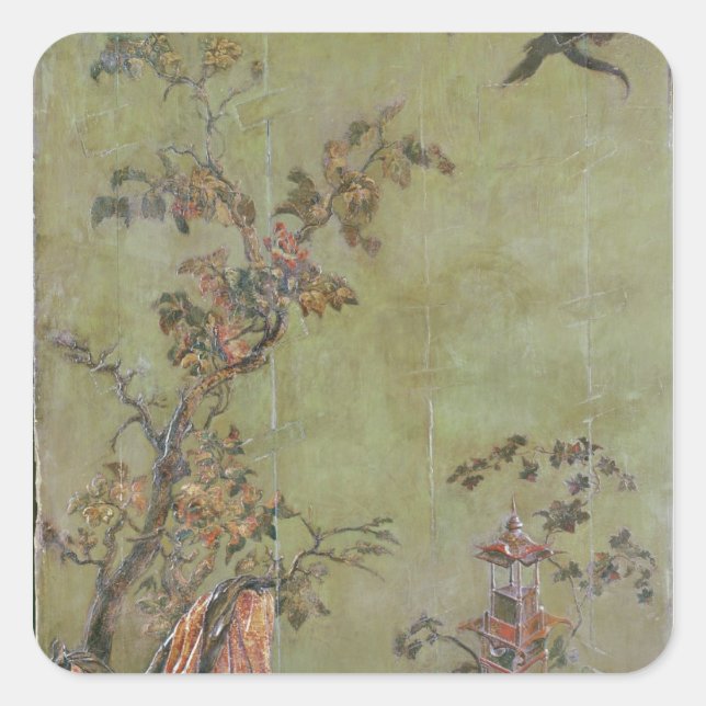 Fire, from a series of panels depicting square sticker (Front)