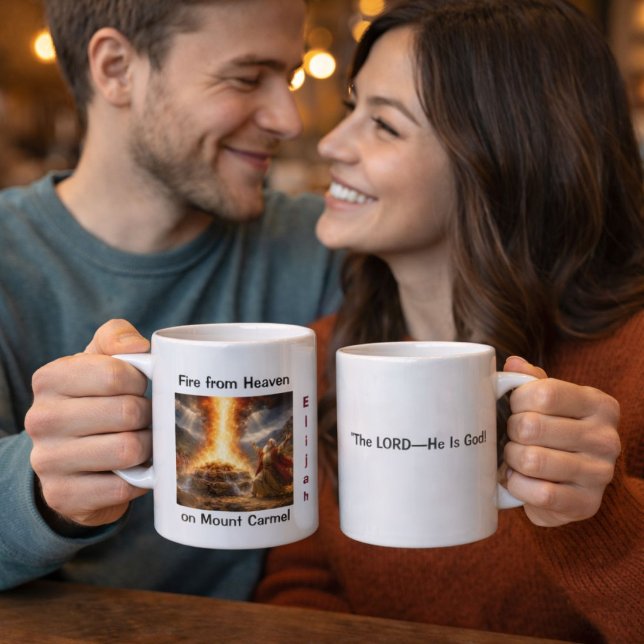 Fire from Heaven on Mount Carmel – Prophet Elijah Coffee Mug (Creator Uploaded)