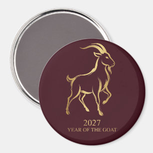 Fire Goat 2027 Born Birthday Magnet