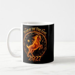 Fire Goat 2027 Lunar Zodiac Ram Chinese New Year Coffee Mug