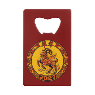 Fire Goat 2027 Year Of The Goat Bottle Opener
