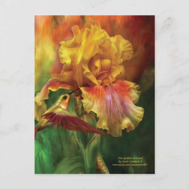 Fire Goddess Art Postcard (Front)