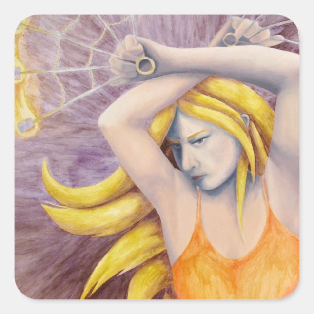 Fire Goddess Dancing Stickers (Front)