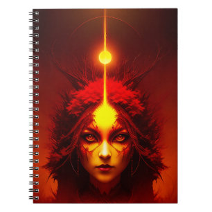 Fire Goddess Fantasy Art Notebook