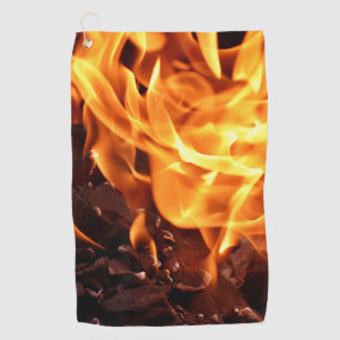 Fire Golf Towel