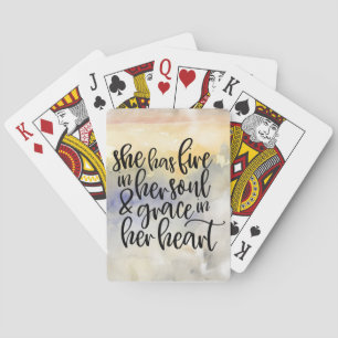 Fire & Grace Quote Playing Cards