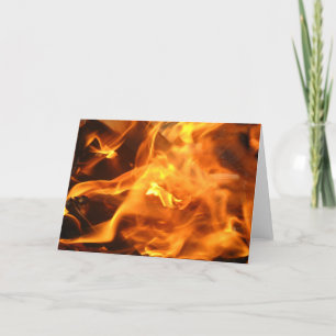 Fire greeting card