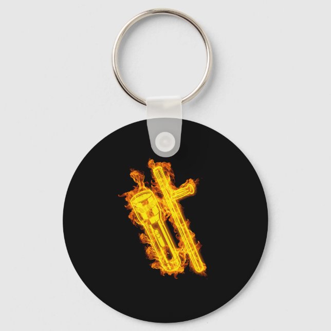 Fire Guard Flashlight and Baton Key Ring (Front)