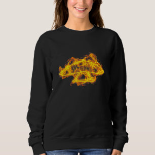 Fire Hang Glider Wind Sail Flames Hang Gliding Gli Sweatshirt