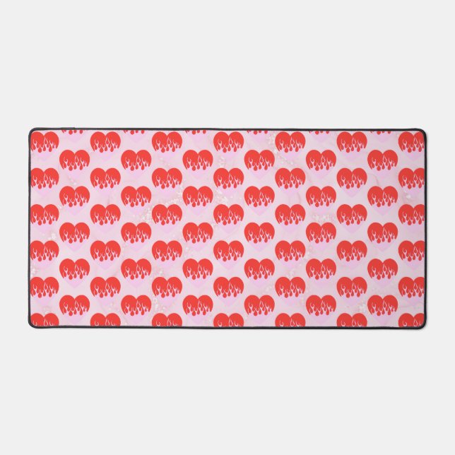 Fire Heart Desk Mat (Front)