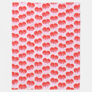 Fire Heart Fleece Blanket