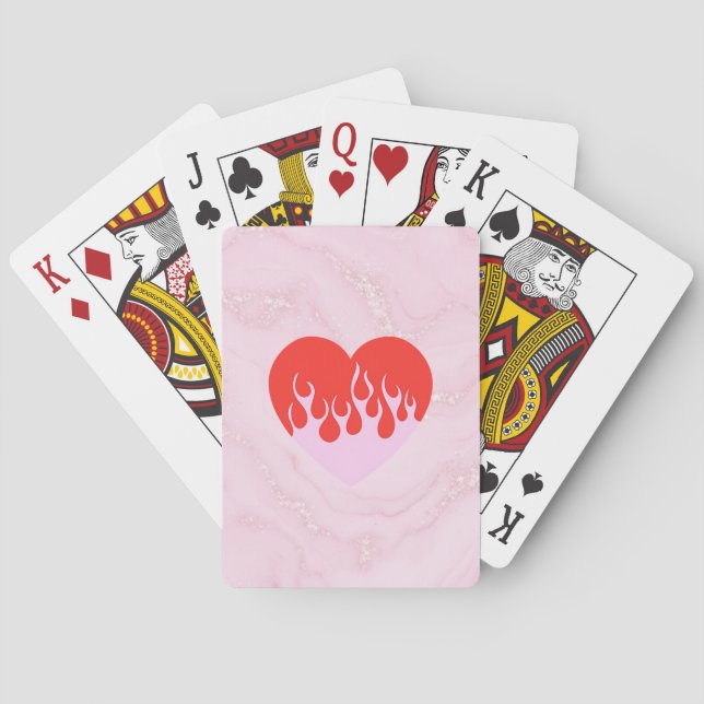 Fire Heart Playing Cards (Back)