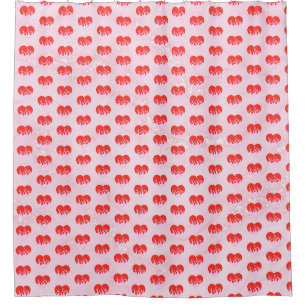 Fire Heart Shower Curtain