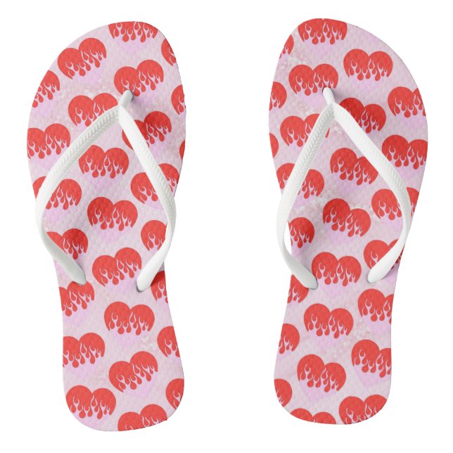 Fire Heart Thongs (Footbed)