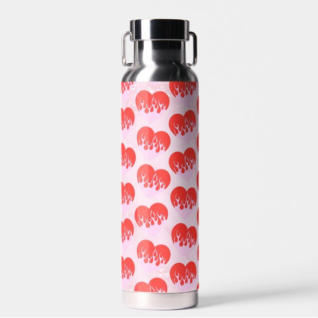Fire Heart Water Bottle (Front)