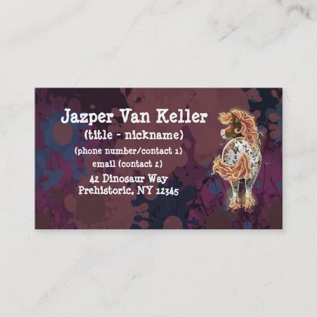 Fire Horse Business Card (Front)