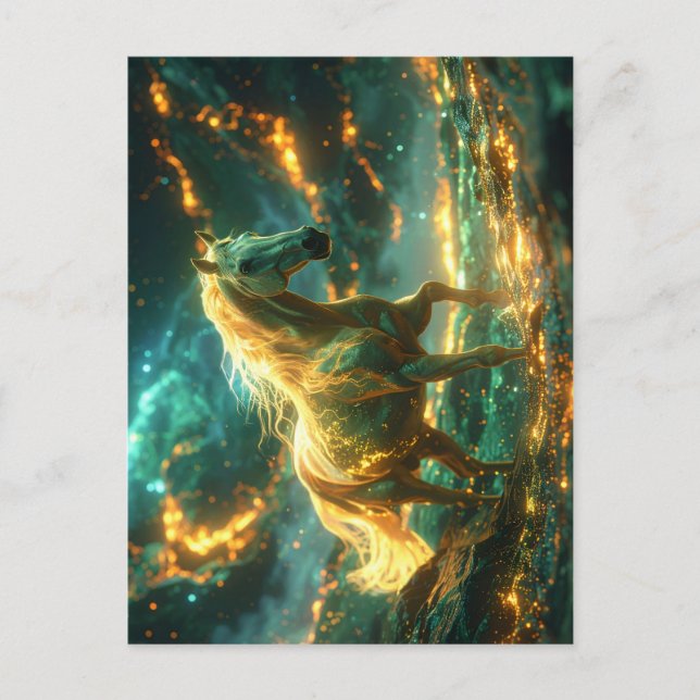 FIRE HORSE - CHINESE ZODIAC -  POSTCARD (Front)