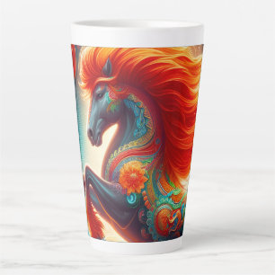 Fire Horse Latte Mug