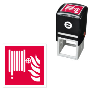 Fire Hose Reel Safety Sign Self-inking Stamp