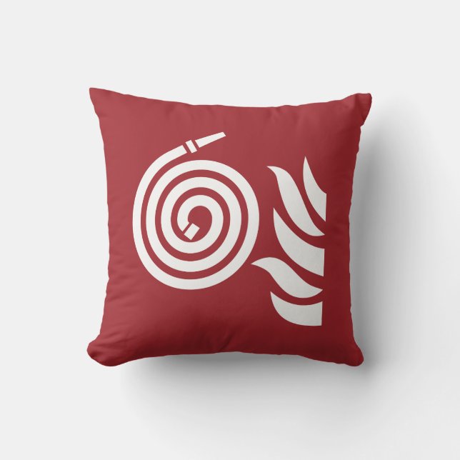 Fire Hose Safety Sign Cushion (Front)